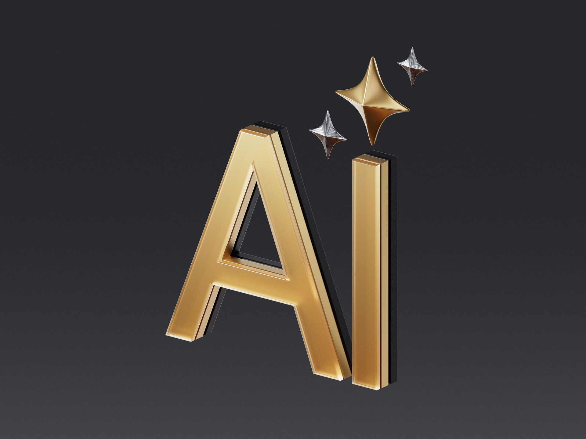 Ai technology. Artificial Intelligence. AI tools for business, write code, chat bot. AI assistant. AI robot. Magic, code, design. 3d render icon